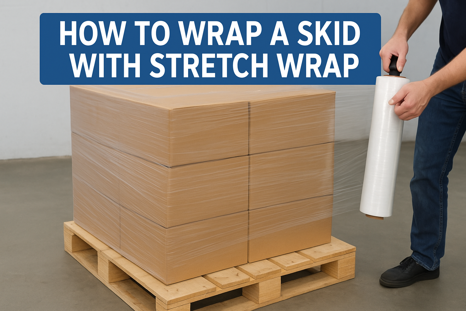 How to Wrap a Skid with Stretch Wrap How to Wrap a Skid with Stretch Wrap